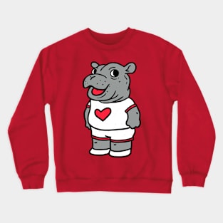 Fritz the baby hippo Crewneck Sweatshirt